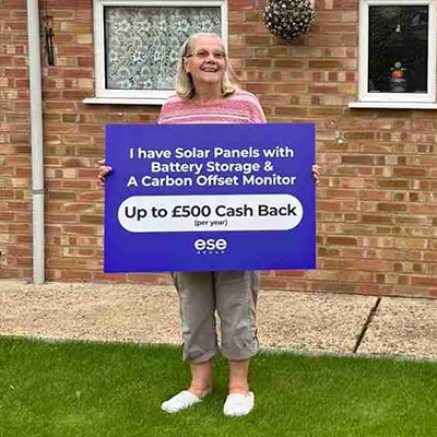 Carbon Offset Monitor Install Mrs-Larham-PE15-9AN